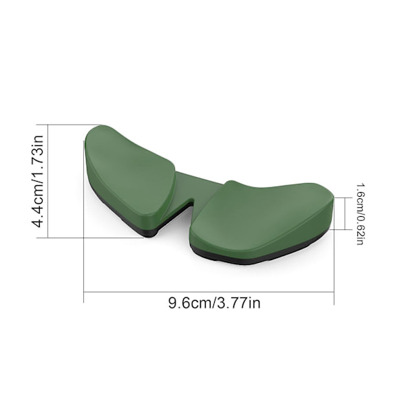 Ergonomiskt handledsstöd för mus, högerhänt, Karpaltunnelsyndrom-stöd, smärtlindring, anti-trötthet, lätt glid, ny Green