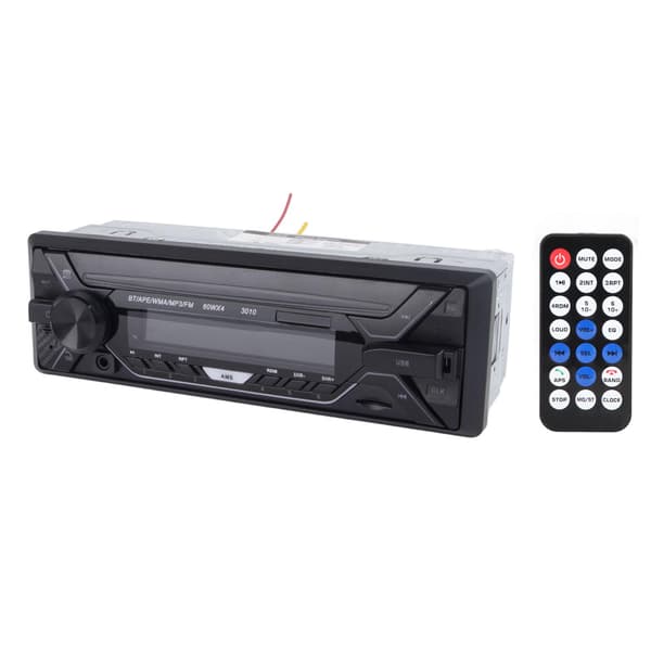 Single Din Bluetooth MP3 Player 12V 24V FM Radio Receiver with Adjustable Backlight