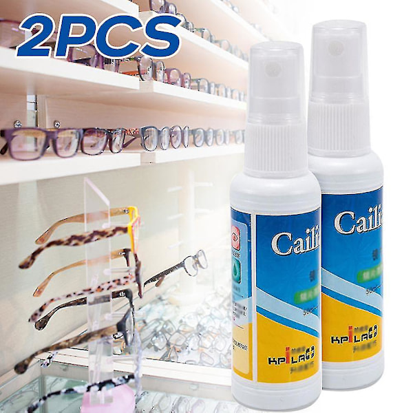 1/2 Brillerensningsspray, Rengøring af kameralinse Solbriller 50 ml 2 pcs