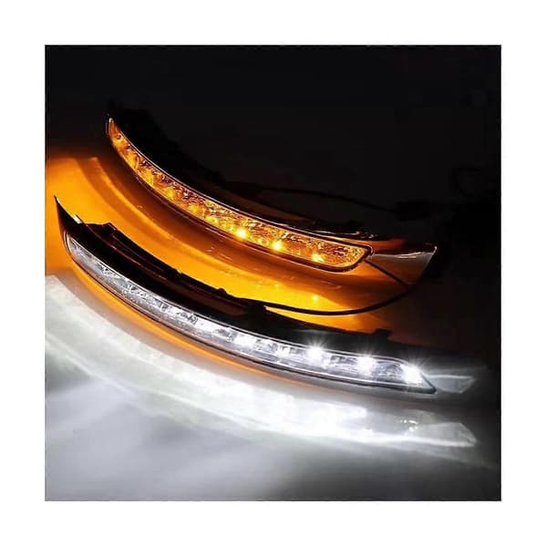 1Par for XC90 2007-2013 LED DRL Blinklys Kjørelys Tåkelys Silver