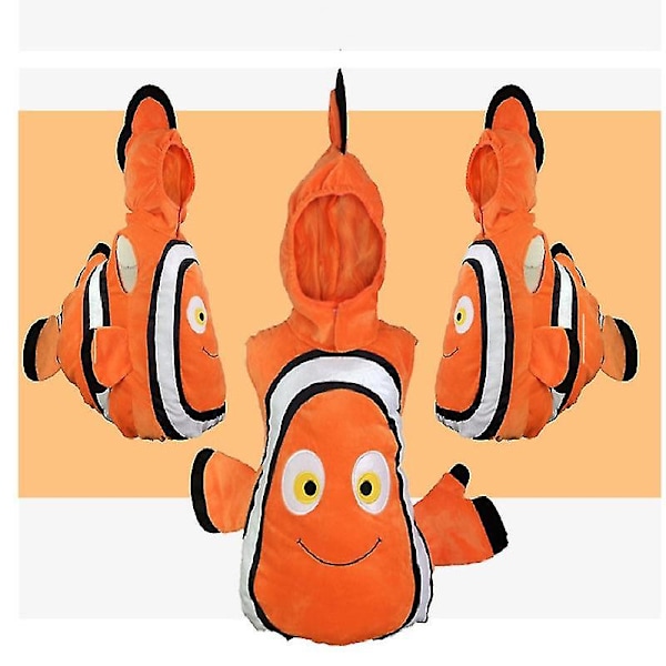 Hitta Nemo Clownfisk Cosplay Kostym Pixar Animerade Filmen Nemo Baby Barnkläder Halloween Julfest Högkvalitativ Set Set M