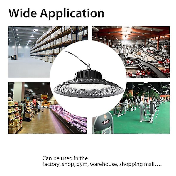 50W-200W Ufo Led Korkean Tilan Valaisin Päivänvalo Teollinen Mainos Valaisin Varastoon Työpajaan 50w