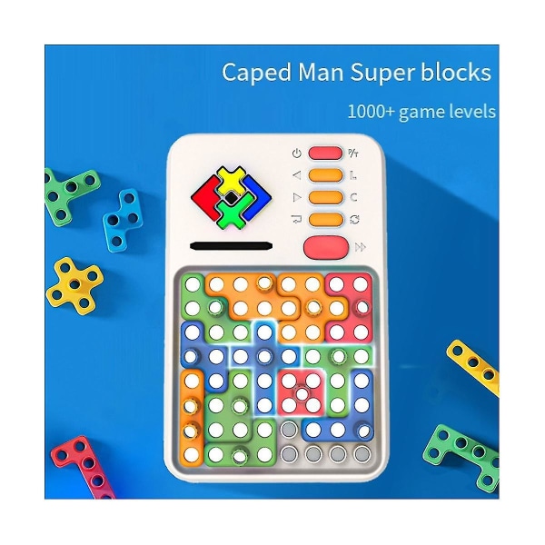 Super Block børns intelligente puslespil Logical Thinking Pass Magnetiske elektroniske puslespil byggeklodser