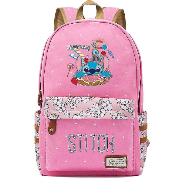 Lilo & Stitch rygsække til kvinder og mænd - Skoletaske til teenagere - Laptop rygsæk i lærred med stor kapacitet - Rygsæk med Anime Mochilas Blue 2