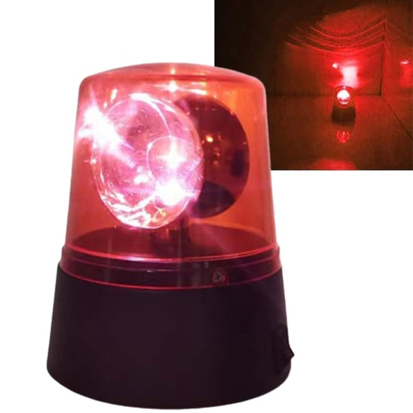 Industrielle LED Roterende Strobe Beacon Advarselslys, elektriske roterende signallys til nødsituationer Red