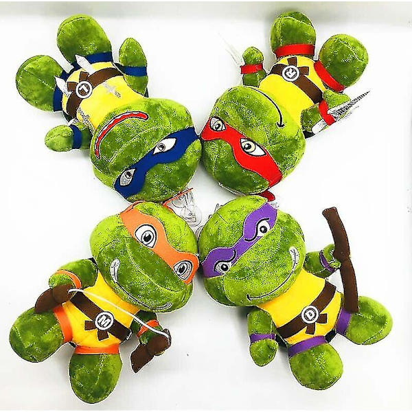 25cm Teenage Mutant Ninja Turtles TMNT Leo Raph Mjuk Plyschdocka Leksak Blue