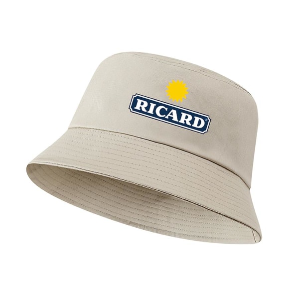 Unisex Bob Ricard Bucket Hat - Ensidig bomull - Andas utomhus Beach Panama Hat - Fisherman Hat - Cap för kvinnor, män, pojkar och flickor grey