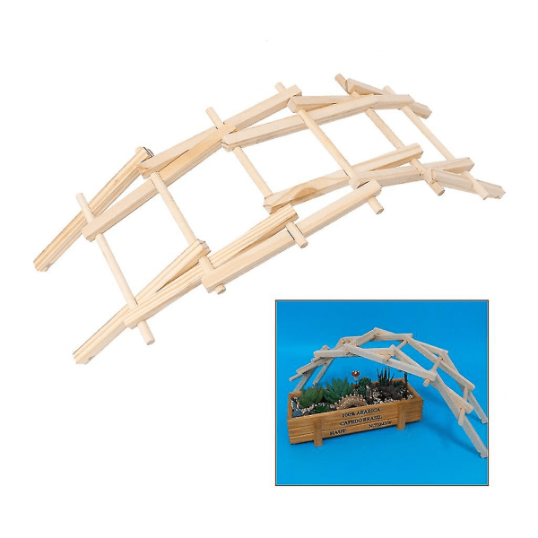 Da Vinci Bridge Pathfinders Wood Construction Model Kit Byggeklodser Kids Toy-b