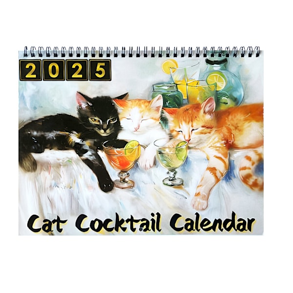 2025 Roaring Twenties -kalenteri 2025 Roaring Twenties 2025 Cat Cocktail Calendar