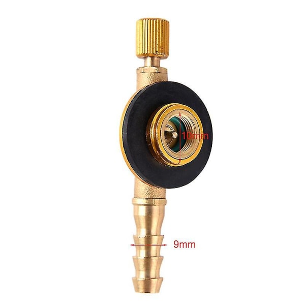 Camping Gasskomfyr Reguleringsventil Adapter for Oppladbar Inflatable Ventil Hfmqv i Rustfritt Stål