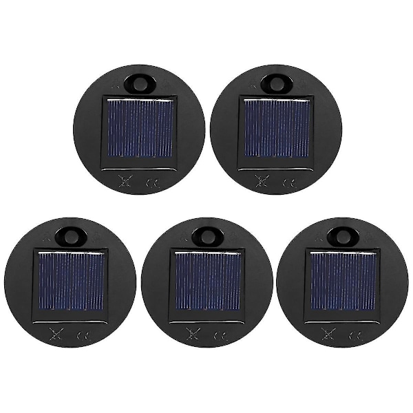 Pakke med solcellelys-erstatningsdeler (Toppstørrelse 2,76 tommer, bunnstørrelse 2,36 tommer), 7 lumen varm hvit LED vanntett