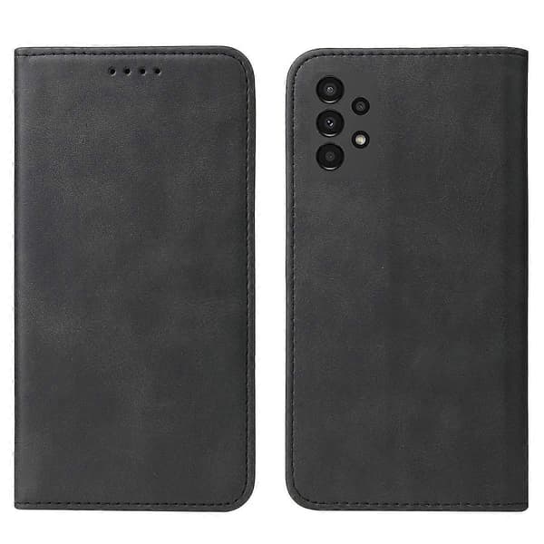 Magnetiskt läderfodral för Samsung Galaxy A13 4G Black