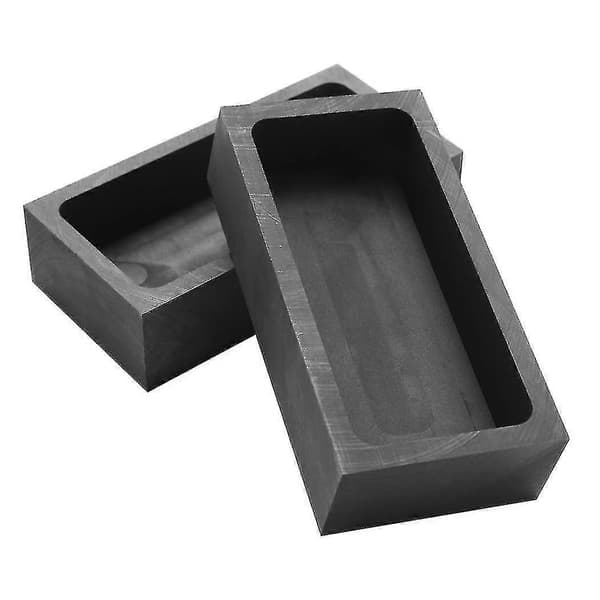 4 Stk. 1 Kg Grafit Ingotsform Støbeform Digelform Sølv Guld Ingotsform Smeltning Cas