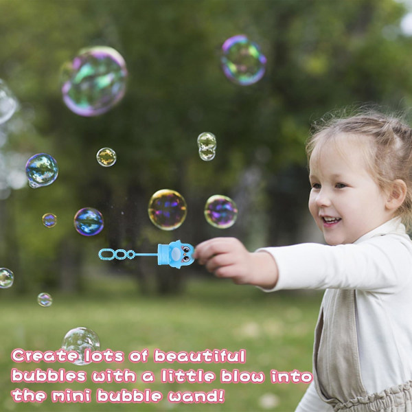 Bobler til barn, 10 STK påskeboblerør med stav Kanin Chick Mini Bubble Wands Bubble Kids Vårsommer Leketøy Party Bag Fillers For Kids_Newway G Style 3