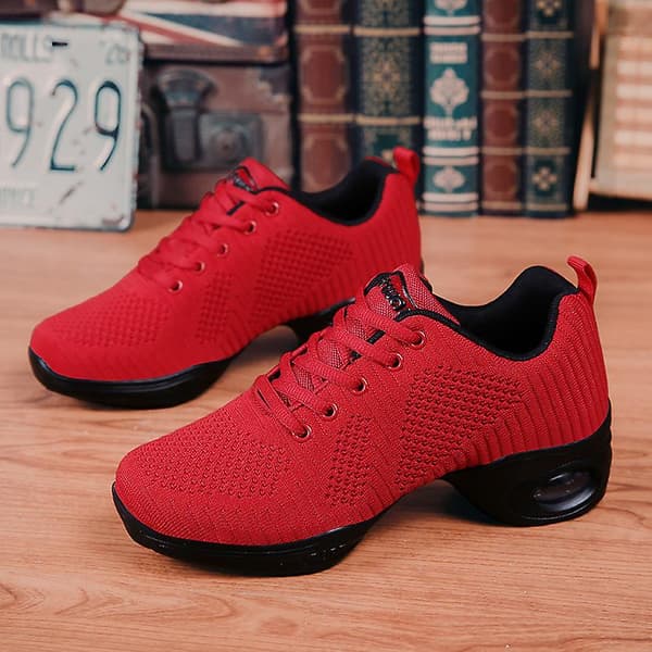 Damesko Pustende Slip-On Dansesko Sklisikre Løpesko 2G1902 Red 40