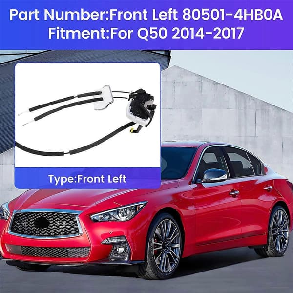 Dørlåsaktuator dørlåspal til Infiniti Q50 2014-2017 Front Left