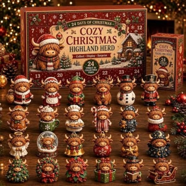 Highlands-ku adventskalender 2026, 2D Highlands-ku-pynt