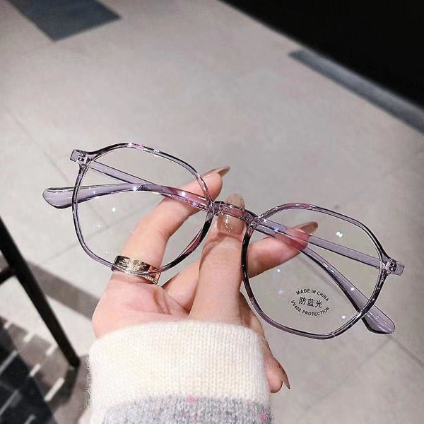 -1.0-1.5-2.0-2.5-3.0-4.0 Kiinteäväriset ja värigradientiset myopia-lasit miehille ja naisille purple -2.0