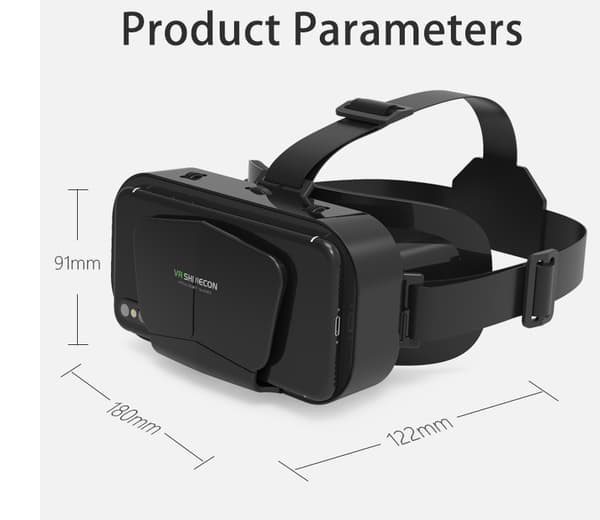 [LCS] 3D VR Virtual Reality Briller, Nyd de Bedste Spil og Videoer (med Bluetooth-controllere), Kompatibel 5 Tommer - 7 Tommer