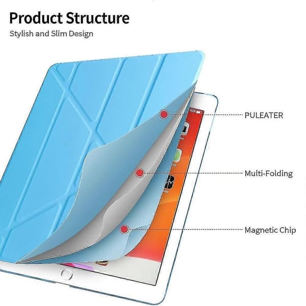 För Ipad Pro 12,9 tum 2015 / 2017 Läderfodral för surfplatta Lavender Grey