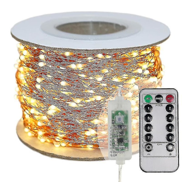 30m 50m 100m LED-valosarjat Koristelu Makuuhuoneen sisustus Uusivuosi Garl Copper Multi color 30M No controller