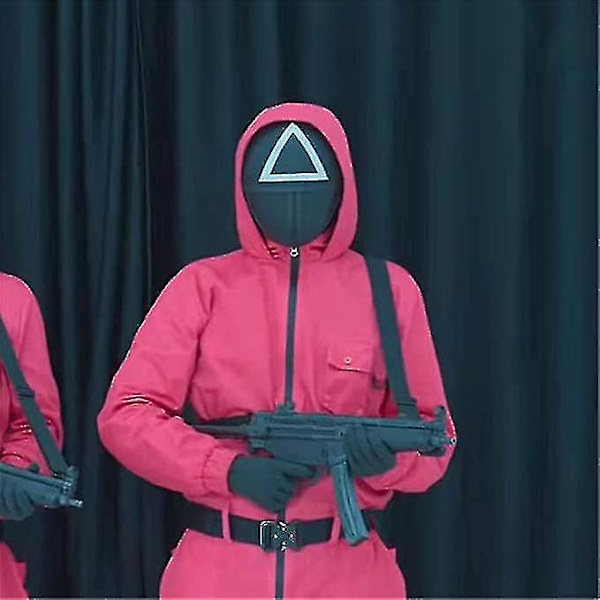 Kostymfest Karneval En-delad Mask Fyra-delad Dräkt   U Triangle S