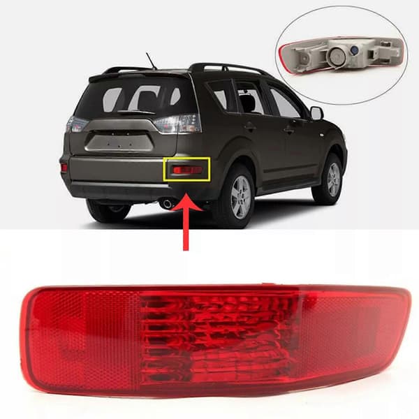 Höger bakre stötfångarreflektor dimljus för Mitsubishi Outlander EX 2007-2012