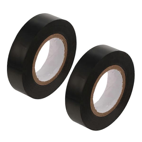 2 rullaa johtosarjateippiä sähköteippiä mustaa gaffer-teippiä Black 2 Pcs
