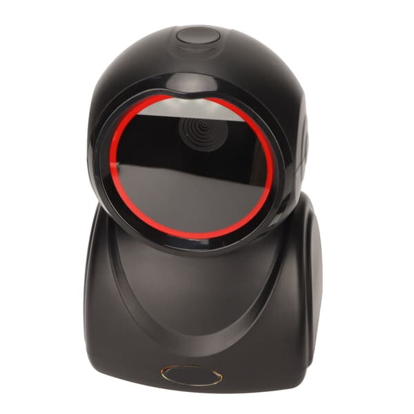 Desktop QR Code Scanner, High Accuracy, Fast Decoding, CMOS USB QR Code Scanner for Shopping Malls, Supermarkets, Black