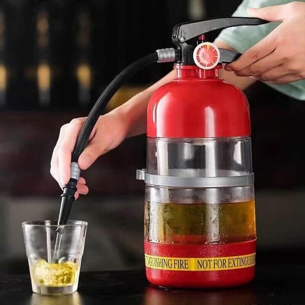 Brannslukkerformet øldispenser, spritdispenser, 100 % ny
