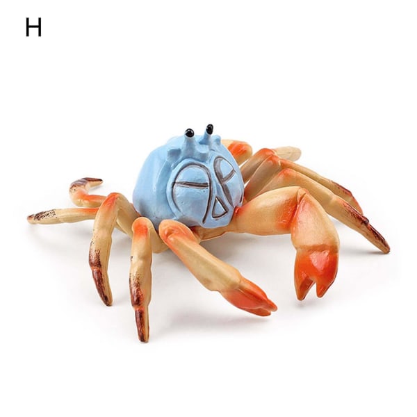 Simulation Animal Model Vivid Intelligence Development Solid Aquarium Miniature Crab Cognition Education Toy For Home Jiyuge