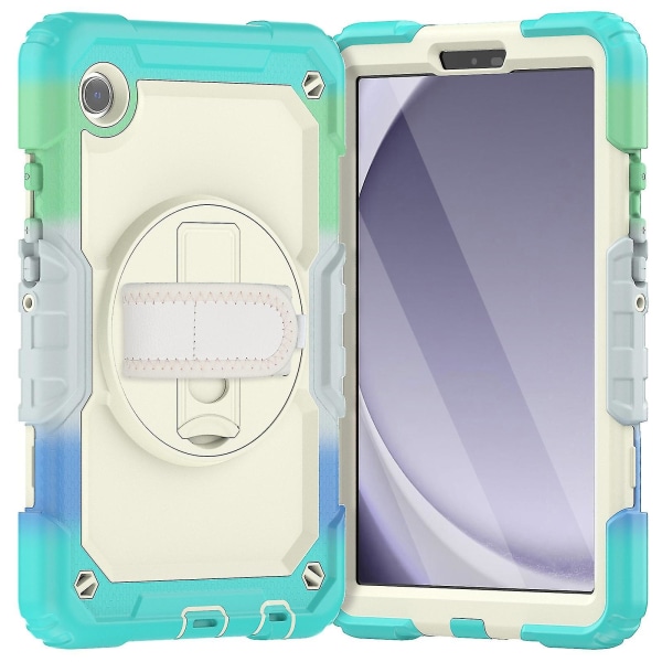 Case som är kompatibelt med Samsung Galaxy Tab A9 Camouflage Light Blue