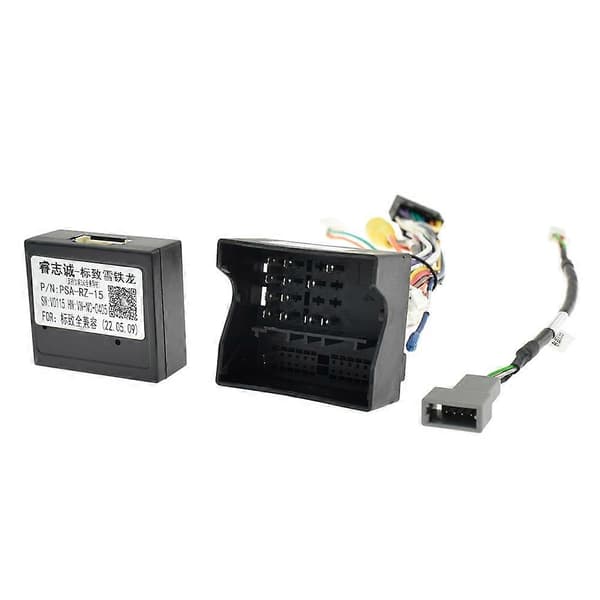 16-bens ledningsnet CANBUS-dekoderboks Bil Quad Lock-kabeladapter til Peugeot 2008 3008 308 307 Citroen C5 C4 C3 with antenna adapter