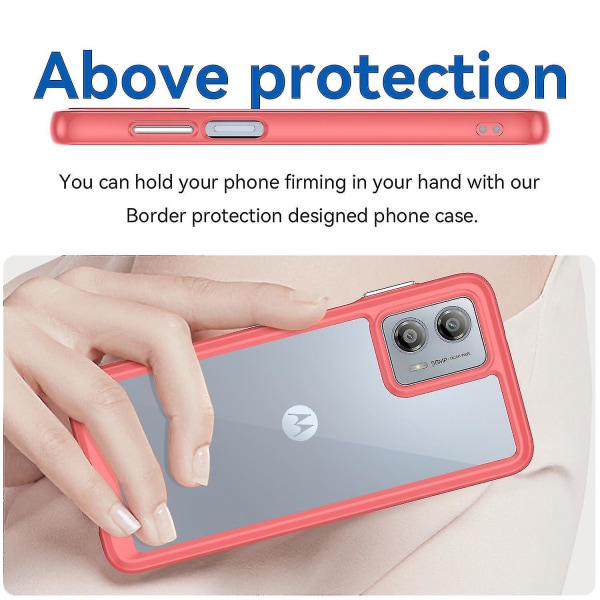 För Motorola Moto G53 5g Mobiltelefon Cover anti-scratch Tpu + Akryl phone case Red