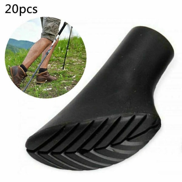 20stk Walking Pads For Asfalt Trekking Pole Gummi Ferrule