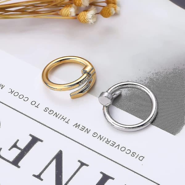 Ring 18k Gul / Clou Ring För Kvinnor