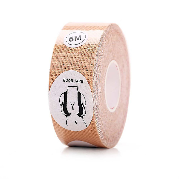 Rinta-teippaus Nänninpeite Rinnatyyny Booby Lift Push Up Näkymätön Tarra Apricot M - 3.8CM x 5.0M