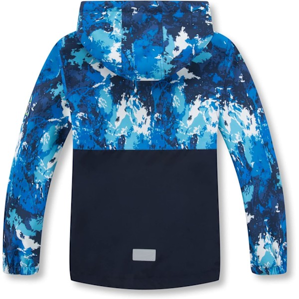 Poikien vedenpitävä takki Lasten takki Camouflage Kevyt tuulenpitävä tytöille Ulkoilu fleece Sadetakki Huppu Vihreä Green 5-6 Years