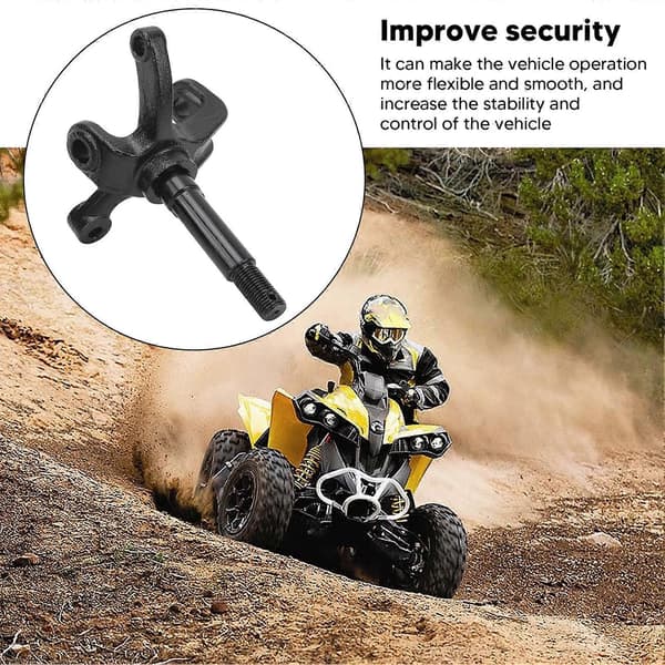 1 Pair Steering Knuckle Left Right Wheel Spindle for 200cc ATV Quad Bike Black