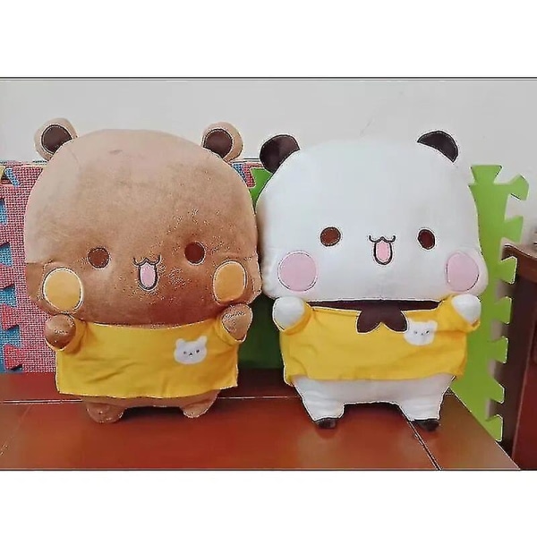 Söt Bubu och Dudu Panda Plyschleksak Cartoon Panda Björnunge Plushie Doll Kawaii Fylld Mjuk Kudde Leksaker Present Till Barn Heminredning 2pcs-B 36cm