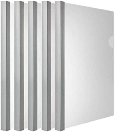 Transparent Report Covers with Solid 10mm Sliding Bar (Clear Presentation Folders for Resumes, for Letter/A4 Size)