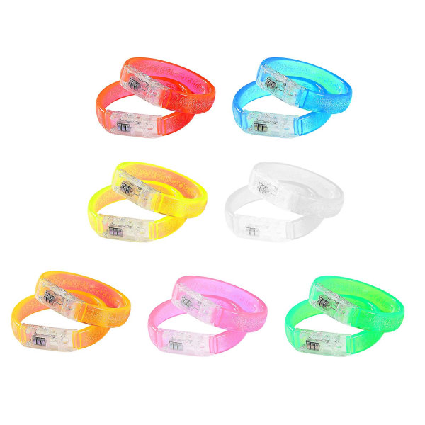 14 kpl/pakkaus Glow Bracelet Party Favors for Kids Aikuiset Colorful Club