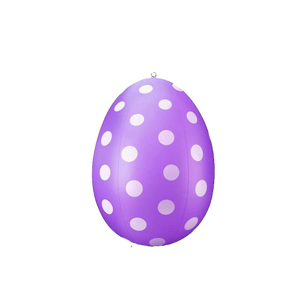 Oppustelig Påskeæg Farverigt Pvc Ornament Indendørs Udendørs Påskeæg Oppustelig Hjem Dekoration Purple