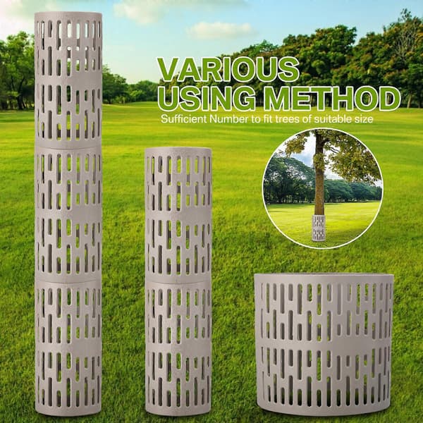 Protective Covers 18 Pieces Locking Zipper Straps Trunk Protection Durable Robust Plastic PP Nursery Net Bark Protection