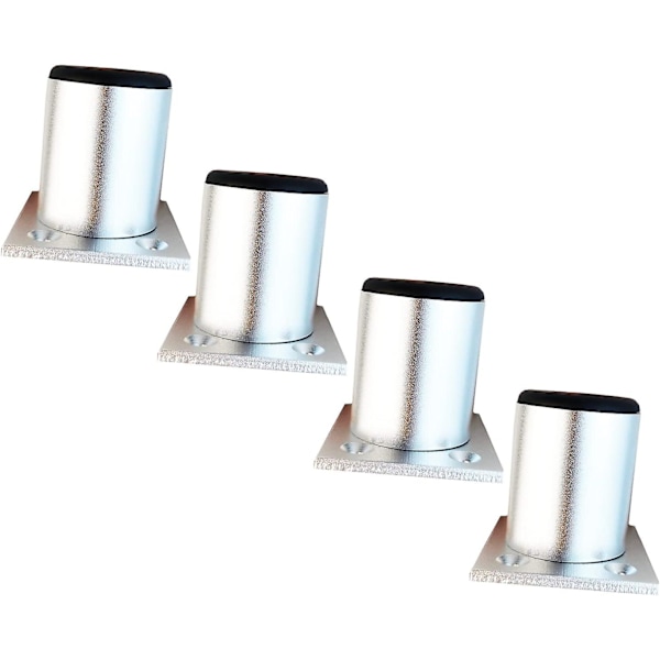 4 Justerbare Ben 5cm Højde Tykkere Skab Ben Bord Ben Møbel Ben, Aluminium Legering Møbel Ben, Højde Justerbar 0-15mm Med Rustfrit