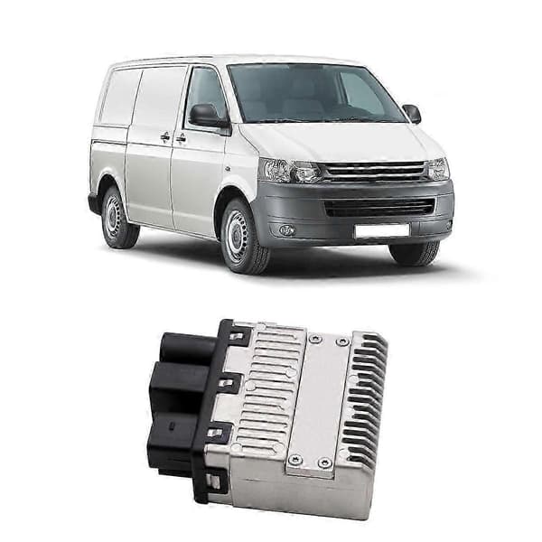 Bilradiatorviftekontrollenhet Relé for- Transporter T5 2003-2010 7H0919506D Black silver