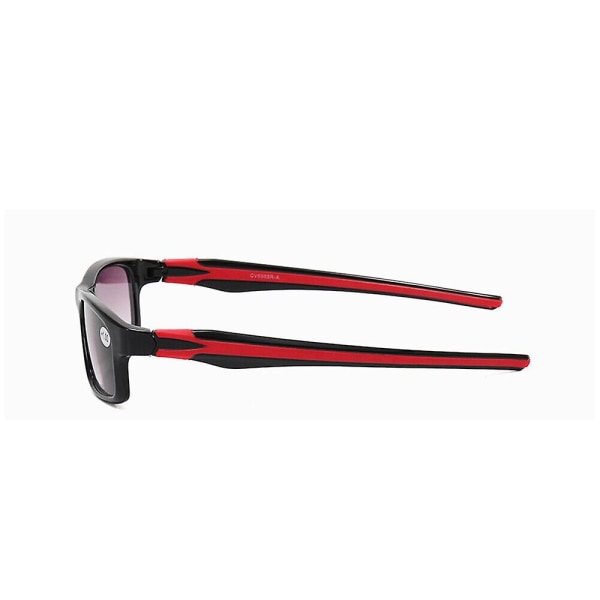 Gradient Tonade Läsglasögon Sport Solglasögon Läsare Presbyopic Glasögon Red Strength 1.50