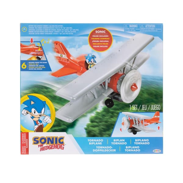 Sonic Tornado Biplan-leikkisetti valoilla ja äänillä 960