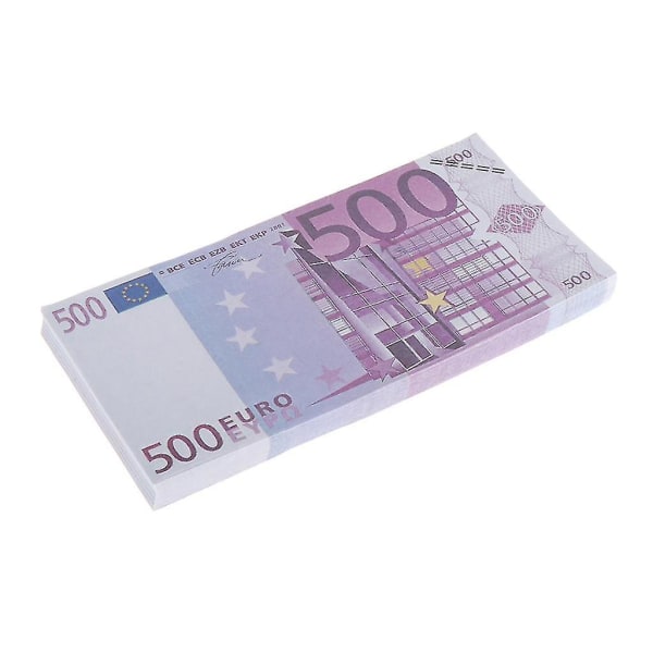 100 stk Euro-rekvisitter Play Fun Pretend Cash Props Pålydende Magiske rekvisitter A A