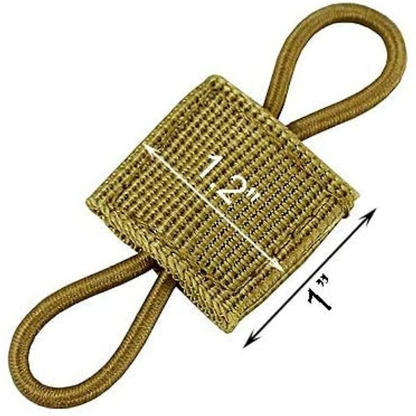 10 st Taktiska Västar Ryggsäckar Väskor Tillbehör Taktisk Utrustning Hållare Clip Molle Webbing Hållare Elastisk Bindning Band Spänne Army Green